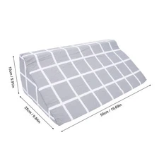 Wedge Pillow Triangle Shaped Zipper Foam Padding Wedges Body Posit BX5