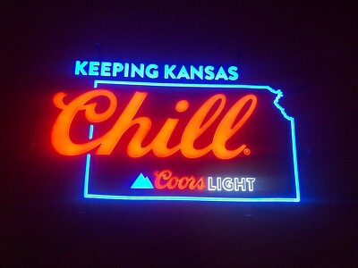 Beer Mountain Keeping Kansas Chill Vivid LED Neon Sign Light Lamp