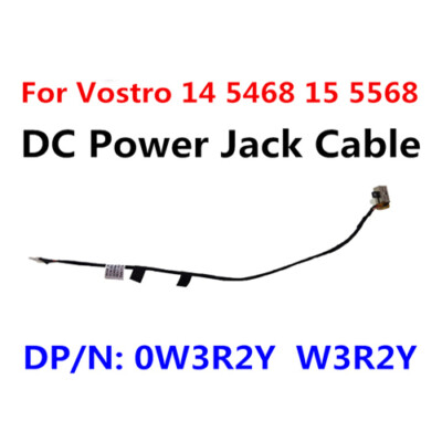 Laptop DC-IN Power Jack Cable For Dell Vostro 14 5468 15 5568 P75G W3R2Y 0W3R2Y