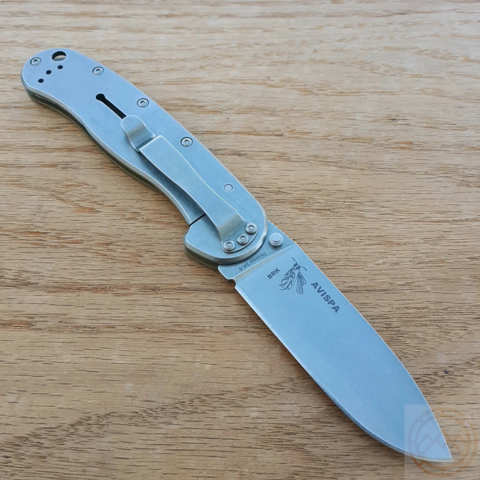 Cuchillo Plegable BRK Diseñado por ESEE 3.5" SK5 Hoja de Acero Polímero/Mango Inoxidable Foto 4 de 4