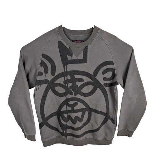 T-shirt Graphique MISHKA Homme - Gris Taille S - 100% Coton - Neuf Sans étiquettes