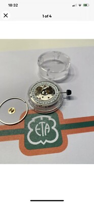 Genuine Swiss Made ETA  2824-2 - 25 Jewels Automatic Mvt Rhodium finishing