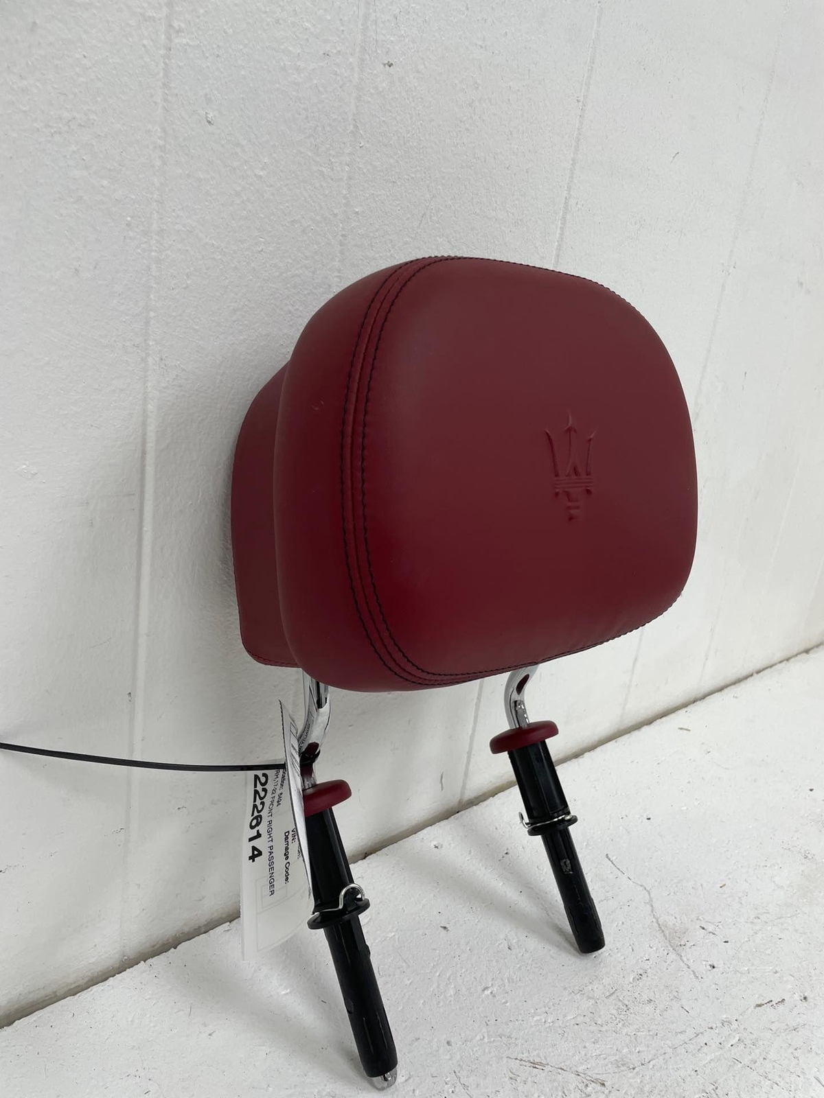 2017-2022 MASERATI LEVANTE FRONT RIGHT PASSENGER SEAT HEADREST RED LEATHER OEM