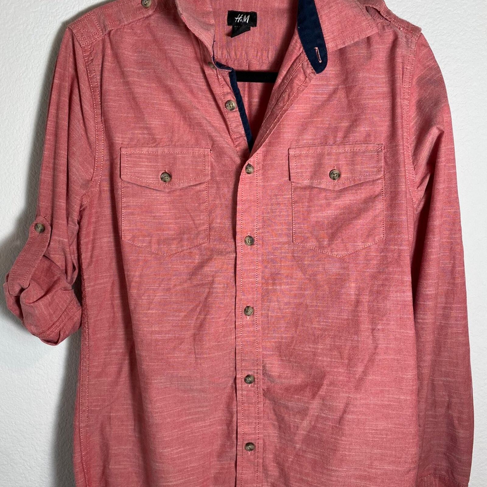 H&M Button Down Shirt Men's Small thumbnail 2