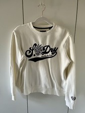 Superdry Pride in Craft Crew Sweatshirt Ladies 8 Cream 