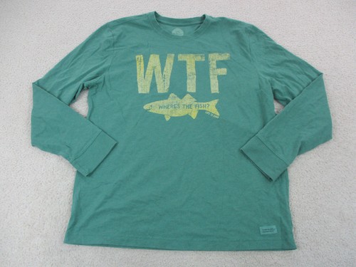 Life Is Good Shirt Adult Large Green 