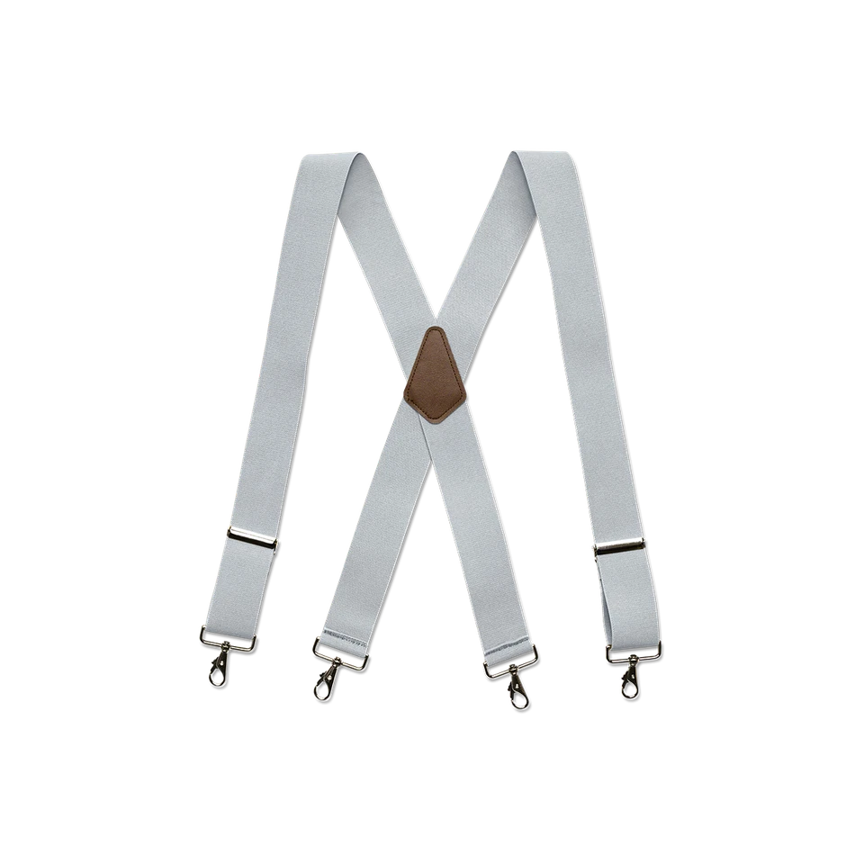 Tirantes para hombre - Lazo para cinturón, varios colores, estilo X, broches de presión cromados, hechos en EE. UU. Foto 4 de 4