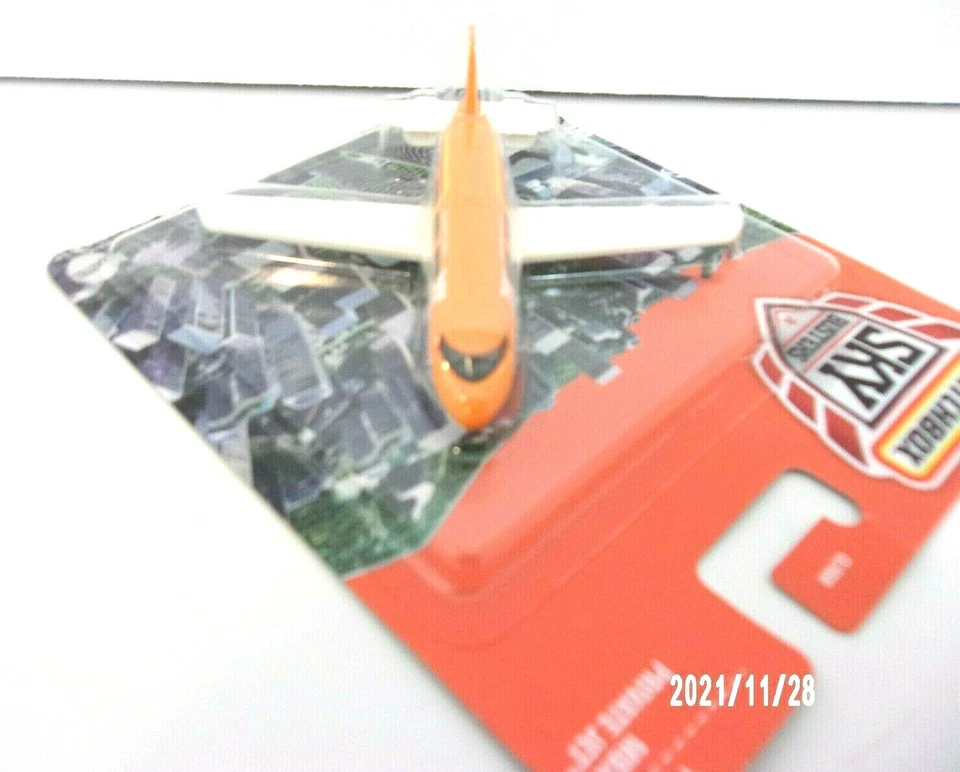 Mattel Matchbox MBX Boys Toy Private Jet Orange White Metal Sky Buster NEW - Image 2 of 4