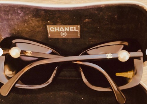 Chanel Sunglasses pearls & Polarised Tortoiseshell Brown 5303 Square/cat eye vgc - Picture 10 of 15