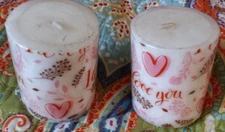 2 I Love You Unscented Heat Candles