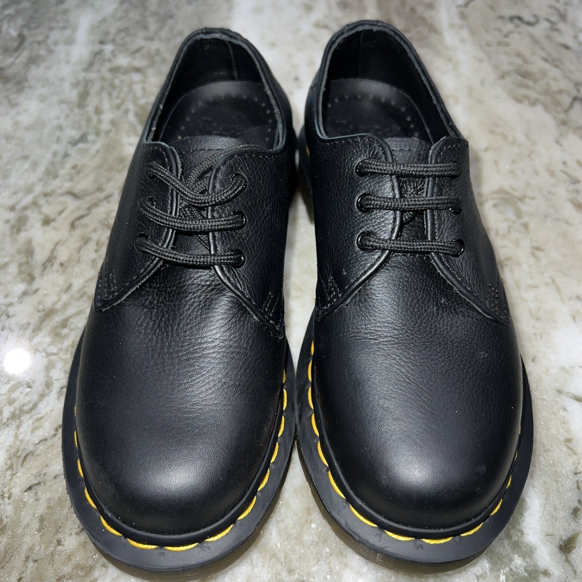 Dr Martens 1461 Women’s Size 8 Virginia Oxford Leather Shoes Black EUC Dr Martens Virginia Black Leather Lace Up Oxfords 1461  main image 4