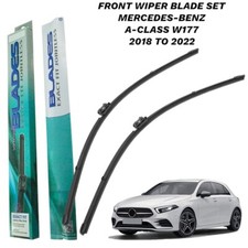 Front Wiper Baldes Set Pair Fits Mercedes-Benz A Class Hatchback 2018 - 2022