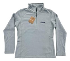 Patagonia Women's Micro D Lightweight 1/4 Zip Fleece Pullover Thermal Blue 26278