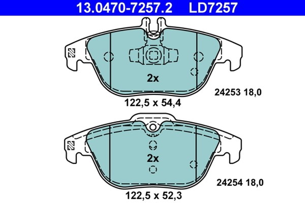 BremsbelÄGe DB T. W204/S204/X204/A207/C207 07- Keramik-image