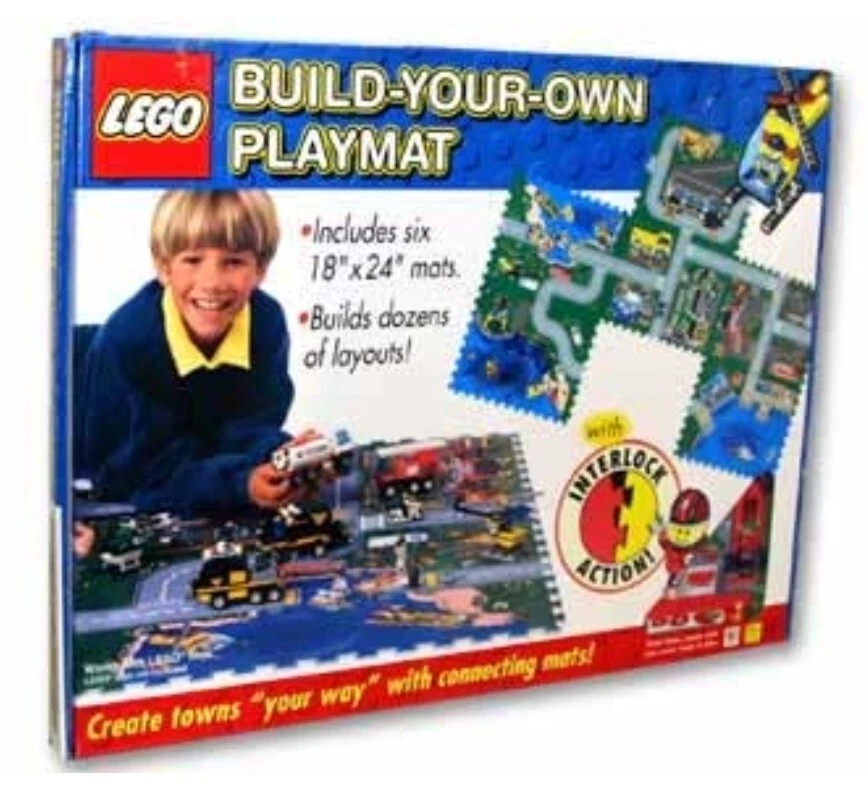 LEGO Build Your Own Playmat HUGE Road Layout Interlocking Foam 6 Play Mats City