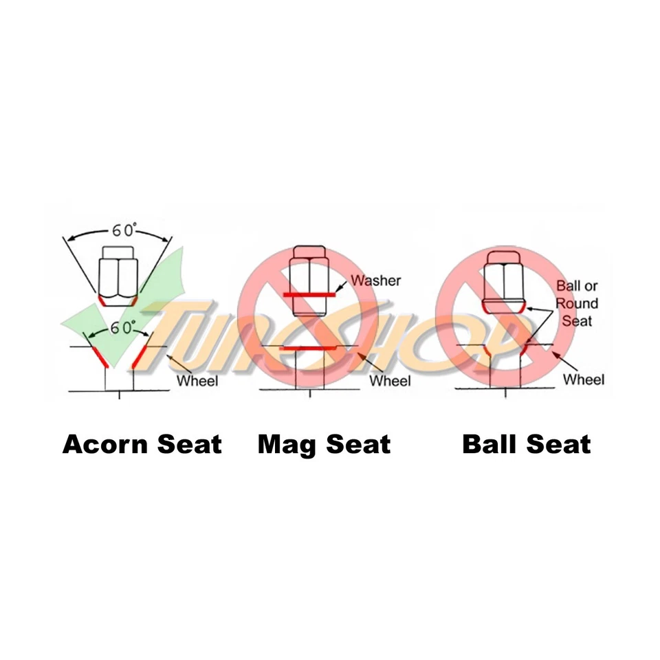 MUTEKI SR45R RUEDAS DE ASIENTO CÓNICAS GIRATORIAS TUERCAS 12X1.5 1.5 LLANTA BELLOTA NEGRA H Foto 2 de 2