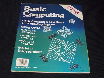 1983 OCTOBER BASIC COMPUTING MAGAZINE - COLOR COMPUTING FRONT COVER - H 8545
