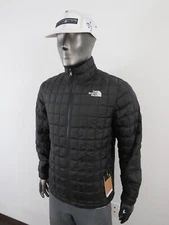 NWT Mens The North Face Thermoball ECO Insulated FZ Puffer Jacket Black $230