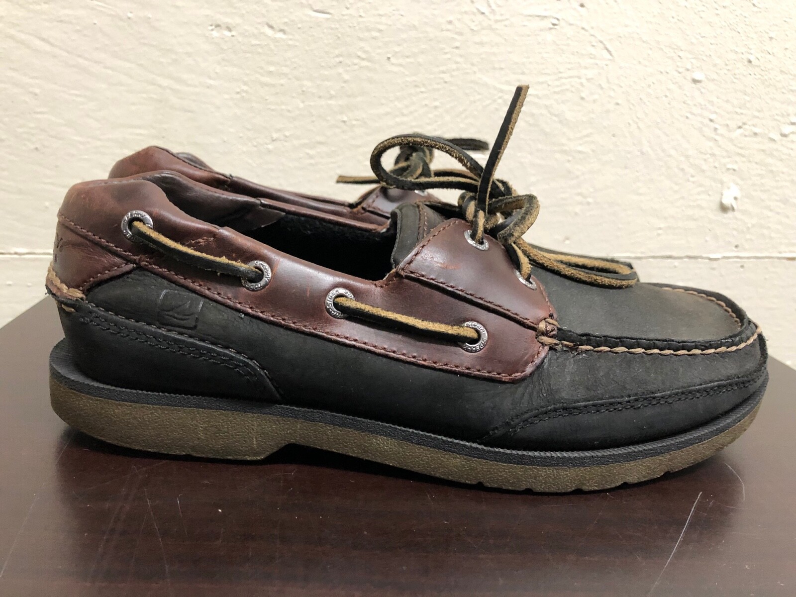 brown leather Boat shoes SZ 7M | eBay