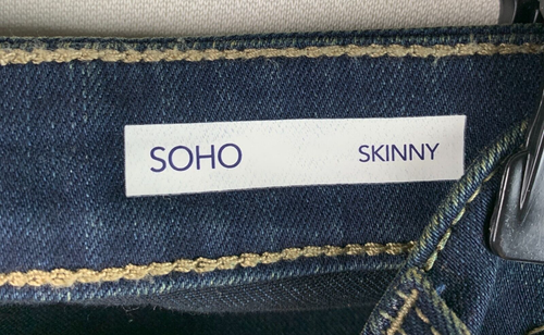 Code Bleu Jeans Soho Skinny Mid Rise Blue Zip Fly Button 5-Pockets Size 24W NEW - Picture 9 of 12