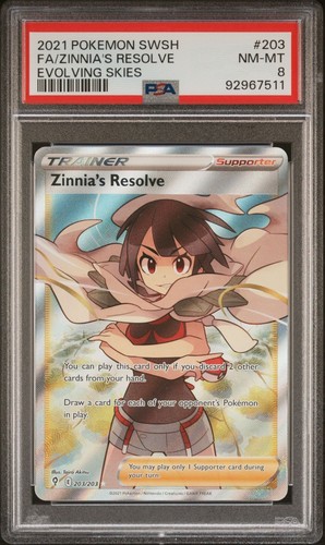 Zinnia's Resolve graded PSA 8 for sale on eBay