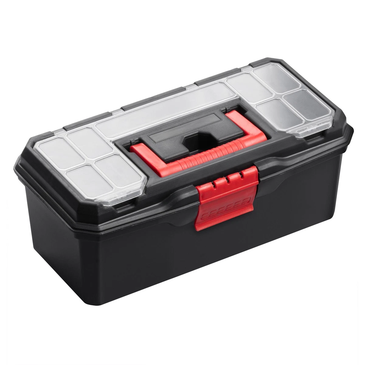 13 Small Heavy Duty Plastic Toolbox Chest Storage Tool Box Case Tray  Organiser