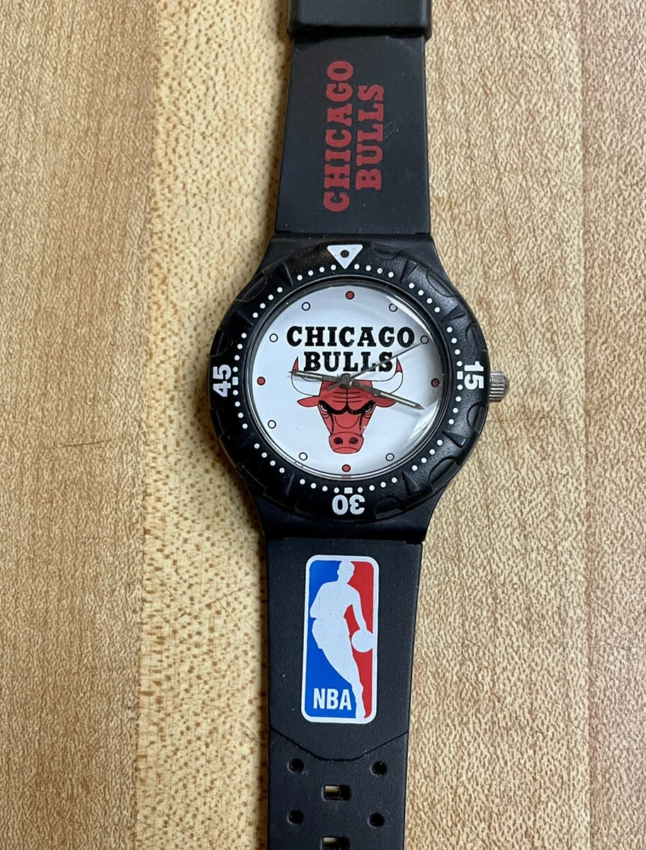 NBA 1995 Chicago Bulls Watch Black Band From Jordan, Pippen, Rodman Era EUC eBay