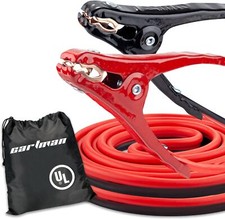 10 Gauge 12 Feet Jumper Cables UL Listed Heavy Duty Booster Cables with Carry Ba