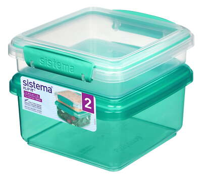 #ad #ad Sistema Klip It Lunch Plus with Sandwich Food Storage Containers Set of $9.54
