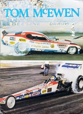VRHTF NHRA AWESOME ORIGINAL VERY RARE ''70S' TOM THE MONGOOSE MCEWEN ''PRESS KIT
