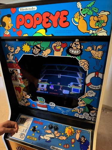 Vintage 1982 Nintendo Popeye Arcade Cabinet READ AS IS - Picture 5 of 17