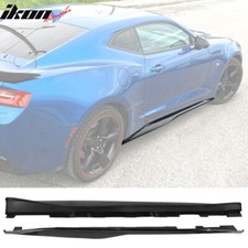 Fits 16-24 Chevrolet Camaro Zl1 Style Side Skirts Carbon Fiber Print