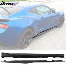 Fits 16-24 Chevrolet Camaro ZL1 Style Side Skirts Carbon Fiber Print