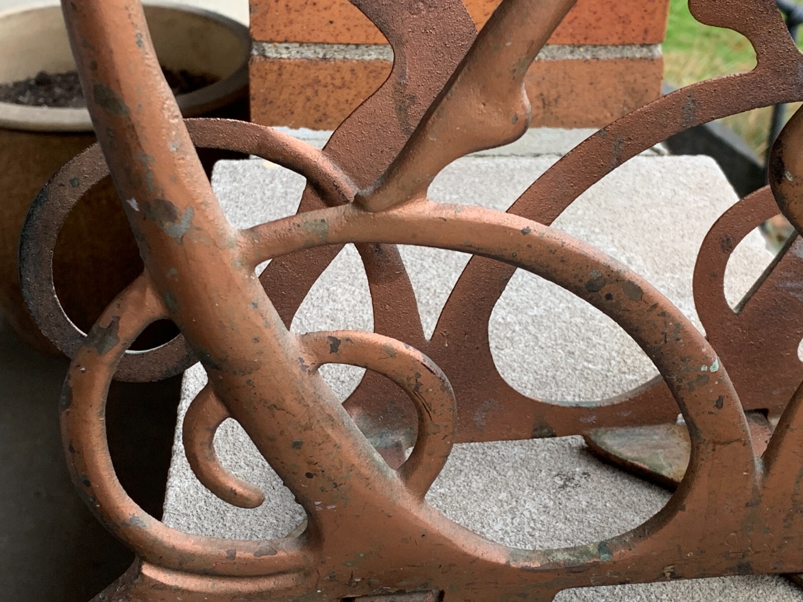 Antique Art Deco Egyptian Revival Seville Art Studios Flute Player Magazine Rack