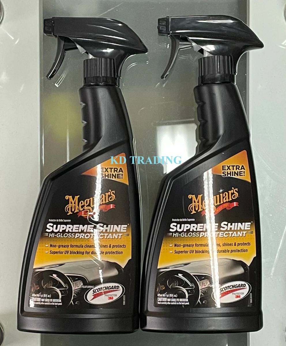 2 Pk Meguiar s Car INTERIOR SUPREME SHINE HI GLOSS PROTECTANT w