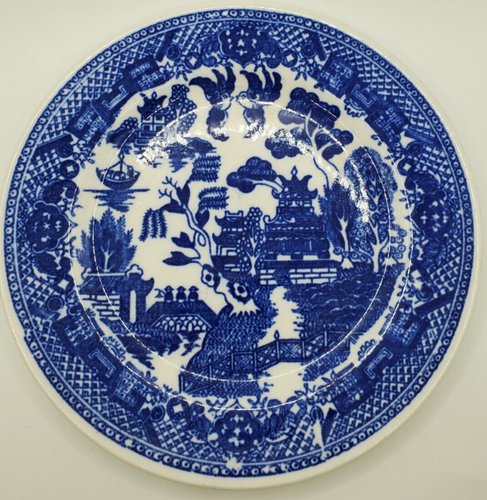 Blue Willow Bread Desert Plate Japan 6 Inch Plate Doves Pagodas - Picture 4 of 4