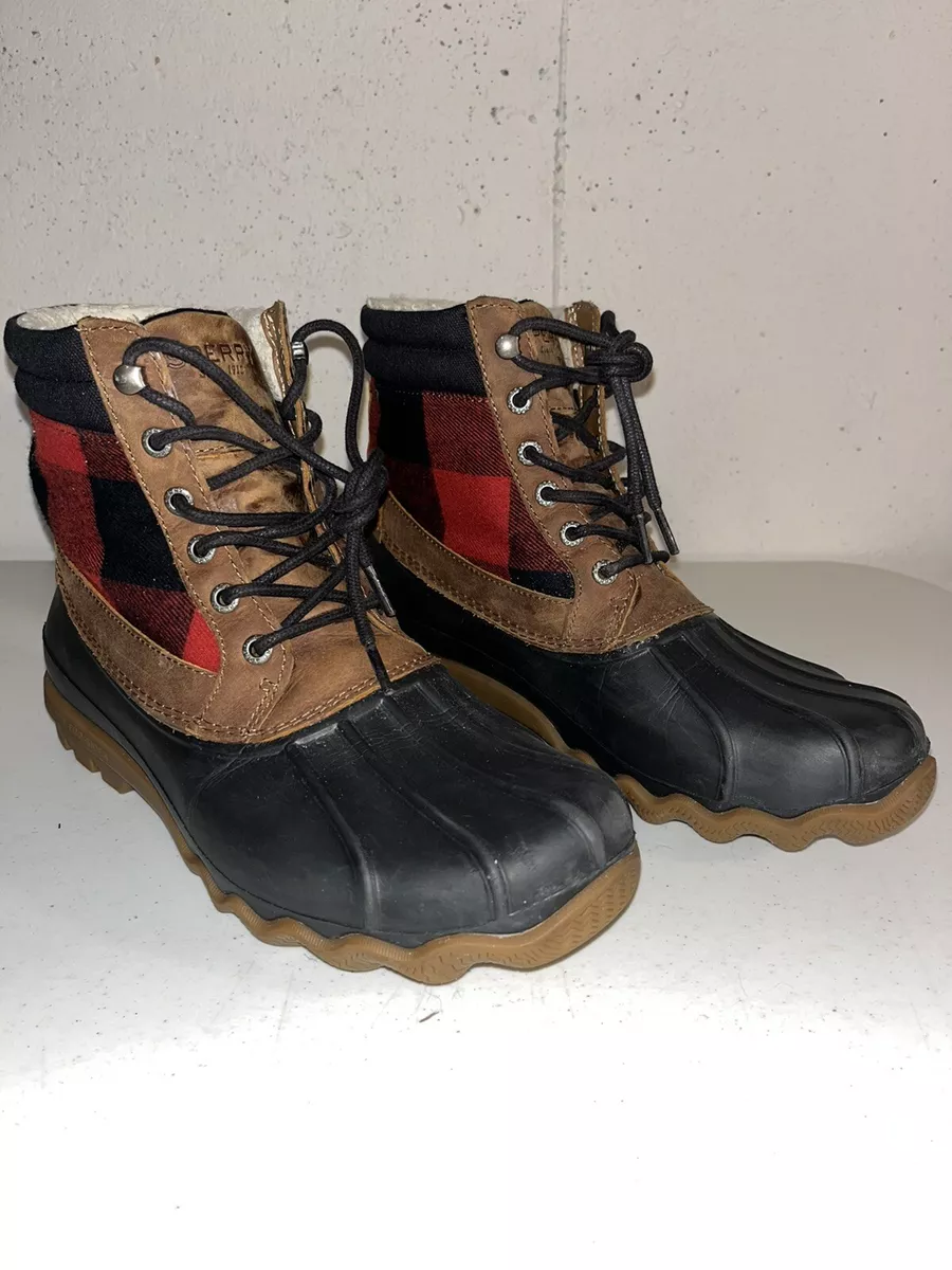 Sperry plaid duck clearance boots