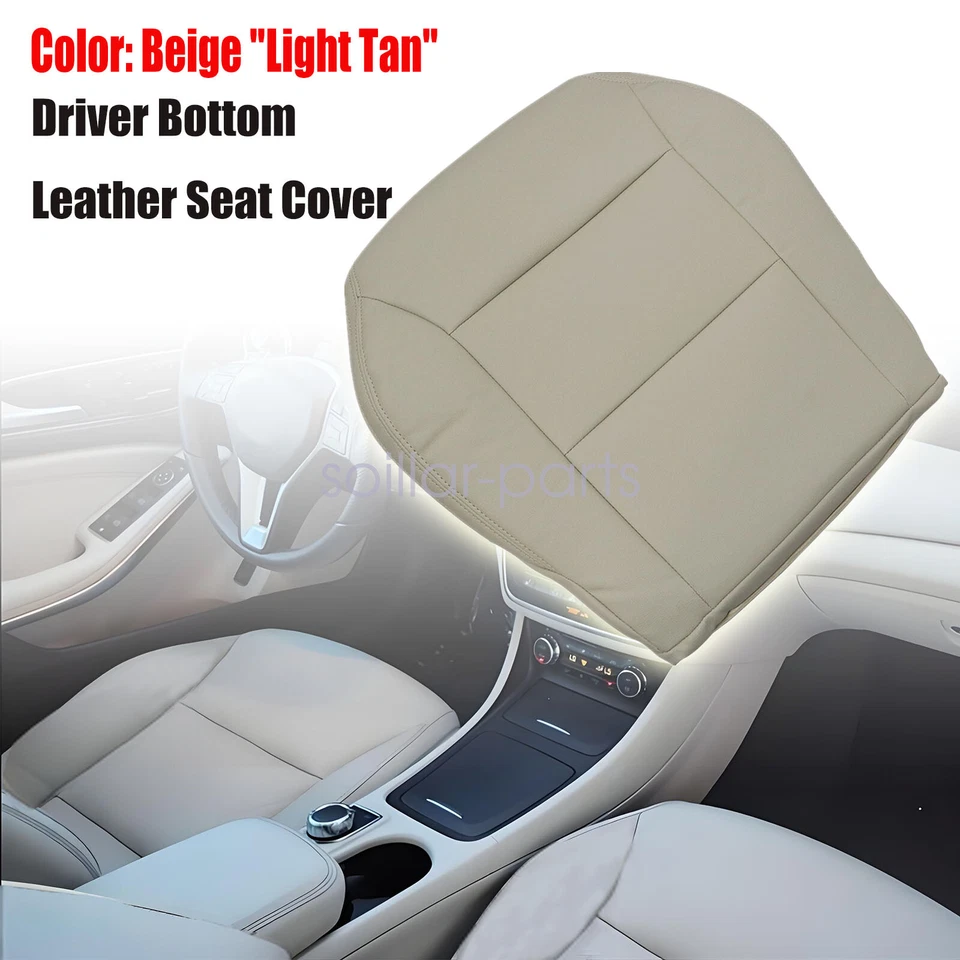 Cubierta de asiento delantera para Mercedes Benz GLA 250 2014 2015 parte inferior del conductor bronceada EE. UU. Foto 3 de 4