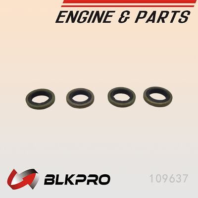 #ad 4* Seals plate Washers M8 Bolt Banjo Fuel Line For Cummins Case JCB 6B 4B 8.3C $9.89