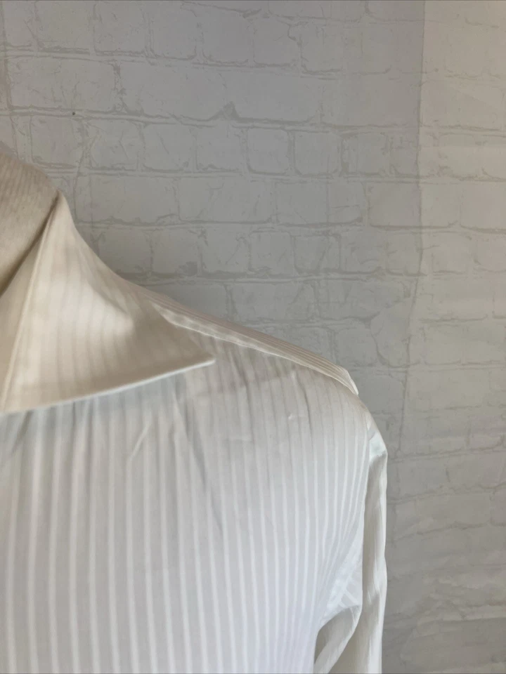 Camisa de vestir a rayas blancas Etro para hombre TALLA 44 $795 Foto 2 de 4