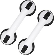 2-Pack Grab Bars for Bathtubs and Showers, 12 inch Shower Handle 12 Inch Black
