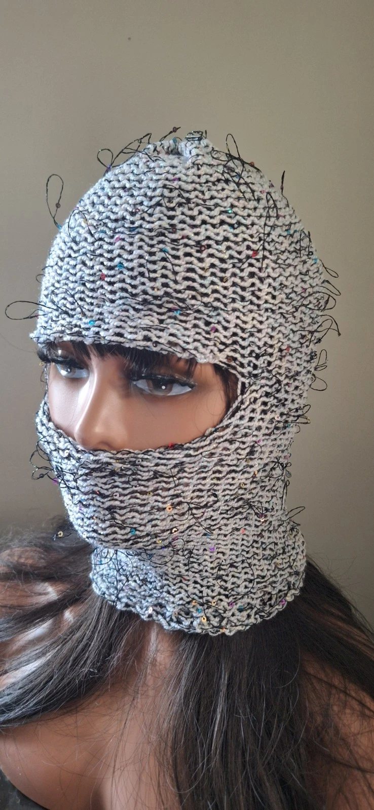 Knit Balaclava – Ski Mask Beanie – Y2K Avant Garde Unisex