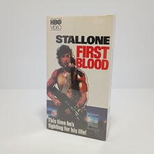 First Blood Rambo VHS 1982 SEALED HBO Home Video Watermarks Sylvester Stallone