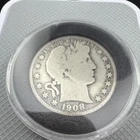 1908-D Barber Silver Half Dollar
