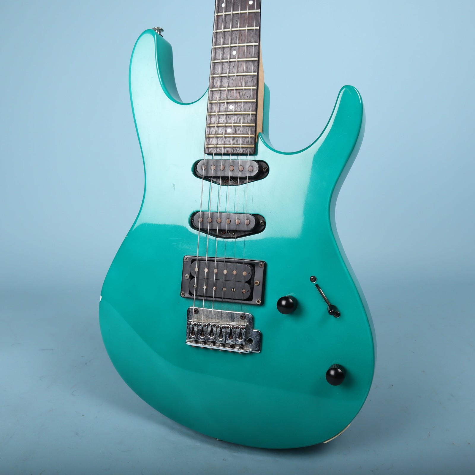 1988 RG-140 Ibanez Aquamarine AQ Korea Electric Guitar
