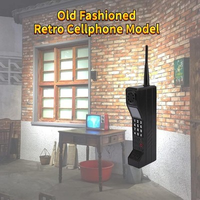 Teléfono Móvil Retro De Hierro – Adorno Brick Vintage Para Decoración, Accesorio Nostálgico Para Fotos, Ideal Para Halloween O Estilo Vintage