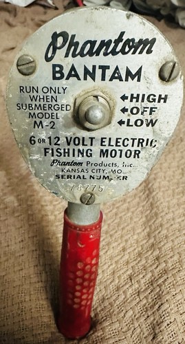 Phantom Bantam Vintage Electric Trolling Motor 6 Or 12 Volt!