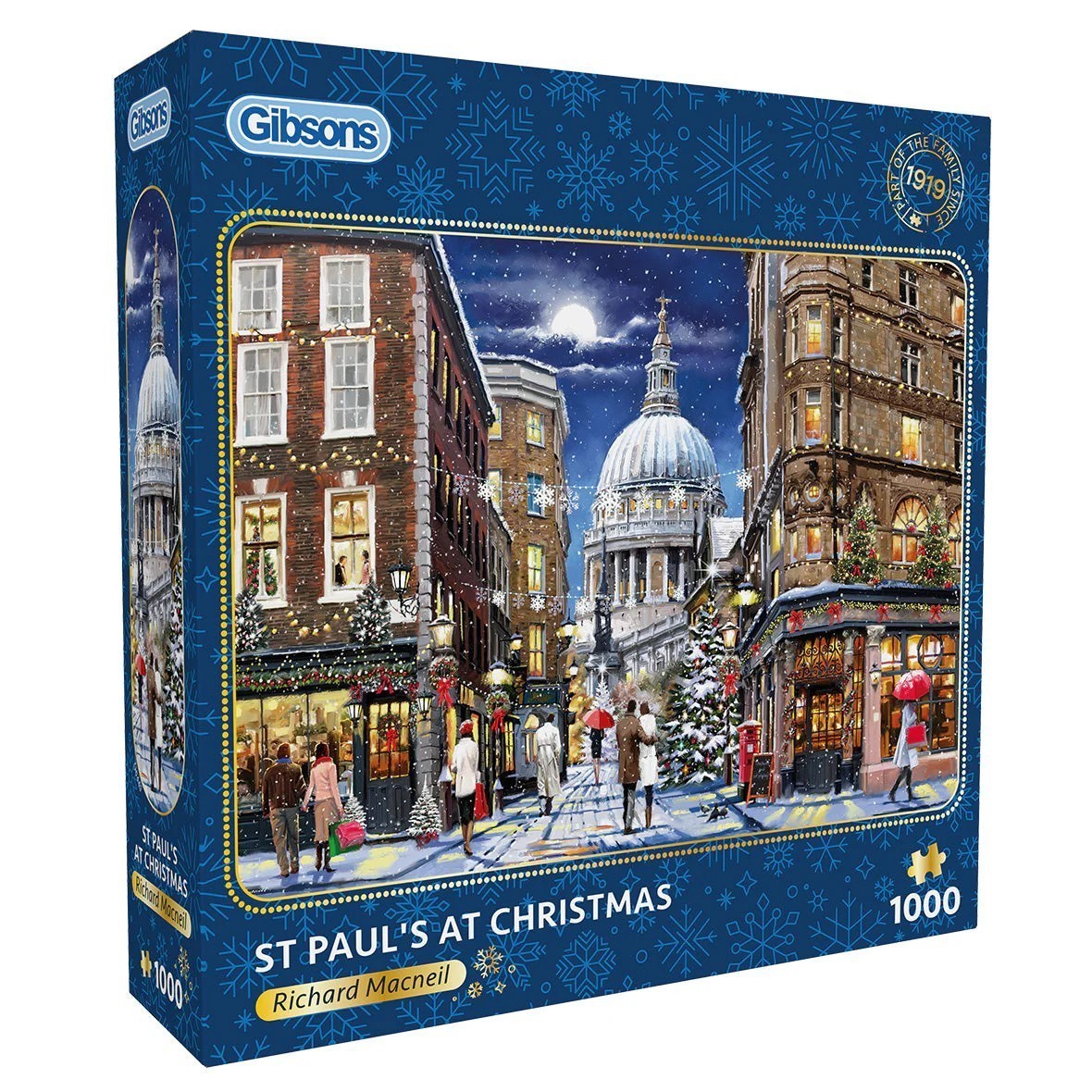 Gibsons St Pauls at Christmas 1000 Piece Jigsaw Richard Macneil London G6449
