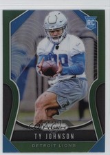 2019 Panini Prizm Rookies Green Prizm Ty Johnson #399 5y7