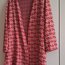 Hosenanzug Größe 50 mehrfarbig rot geometri...